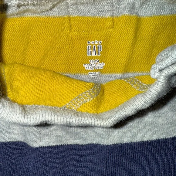 Baby GAP Multicolor Striped Kids Footies 100% Cotton 18-24 Months - Picture 10 of 12